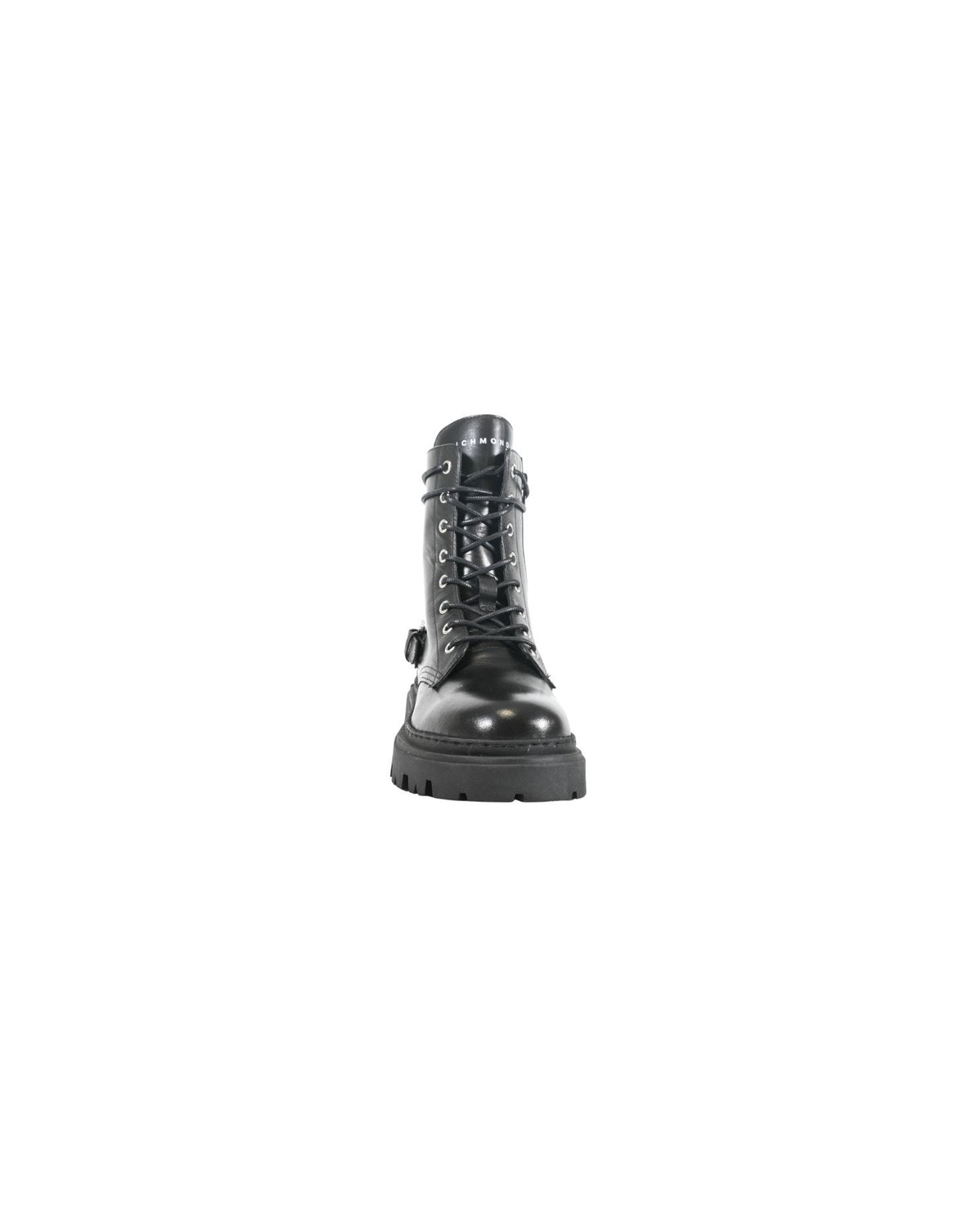 Anfibi Stringati con Suola Track e Cinturino con Logo
