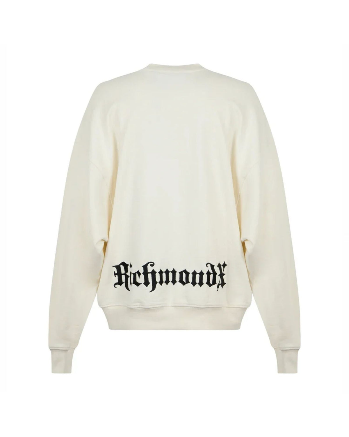 Felpa Oversize con Logo Gotico e Stampa