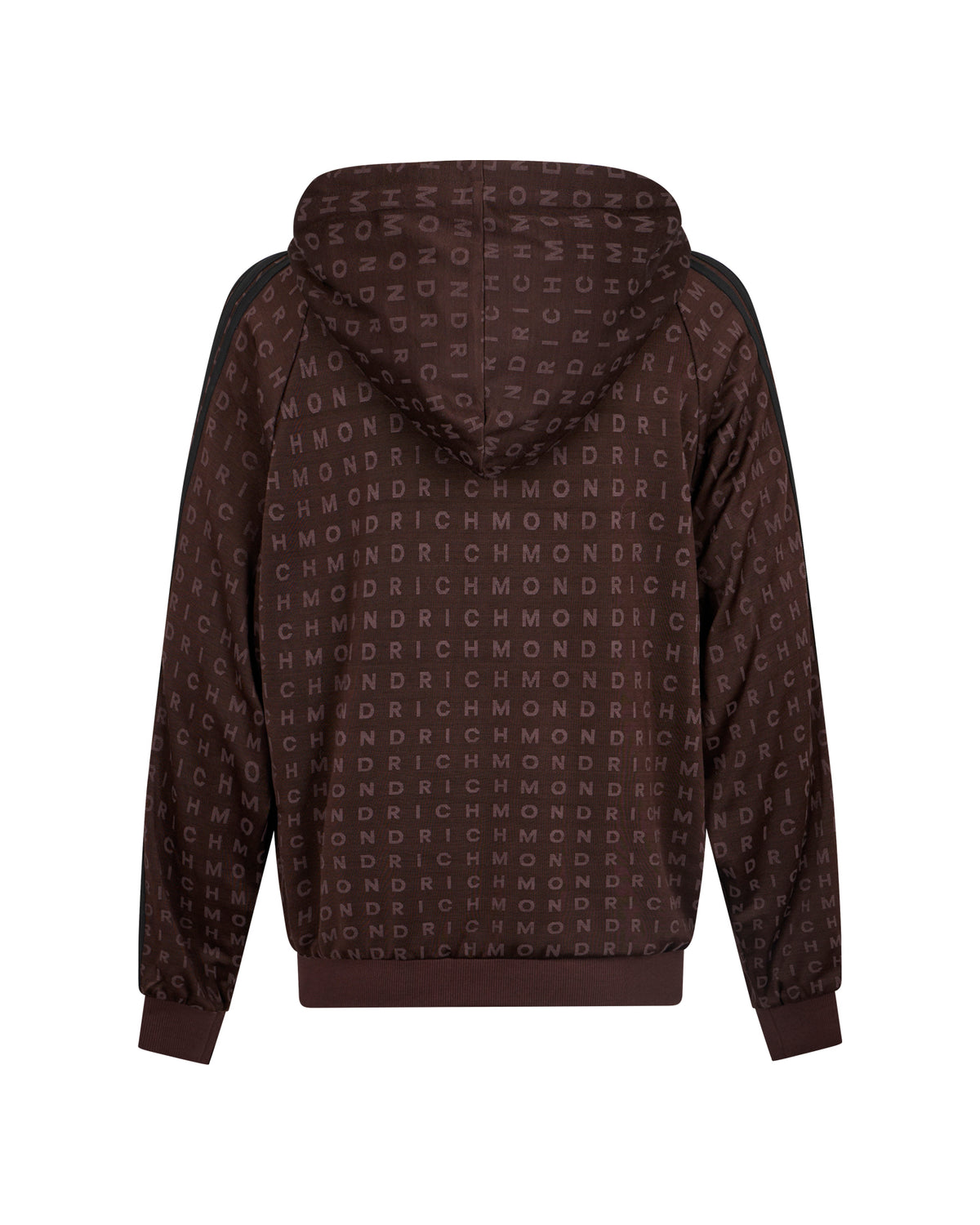 Felpa con Cappuccio, Zip e Logo All-Over