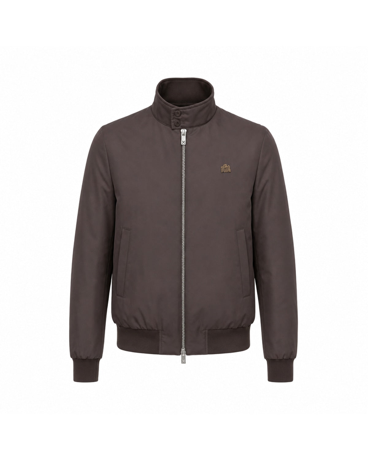Giacca Bomber con Collo Rialzato e Zip a Doppio Cursore