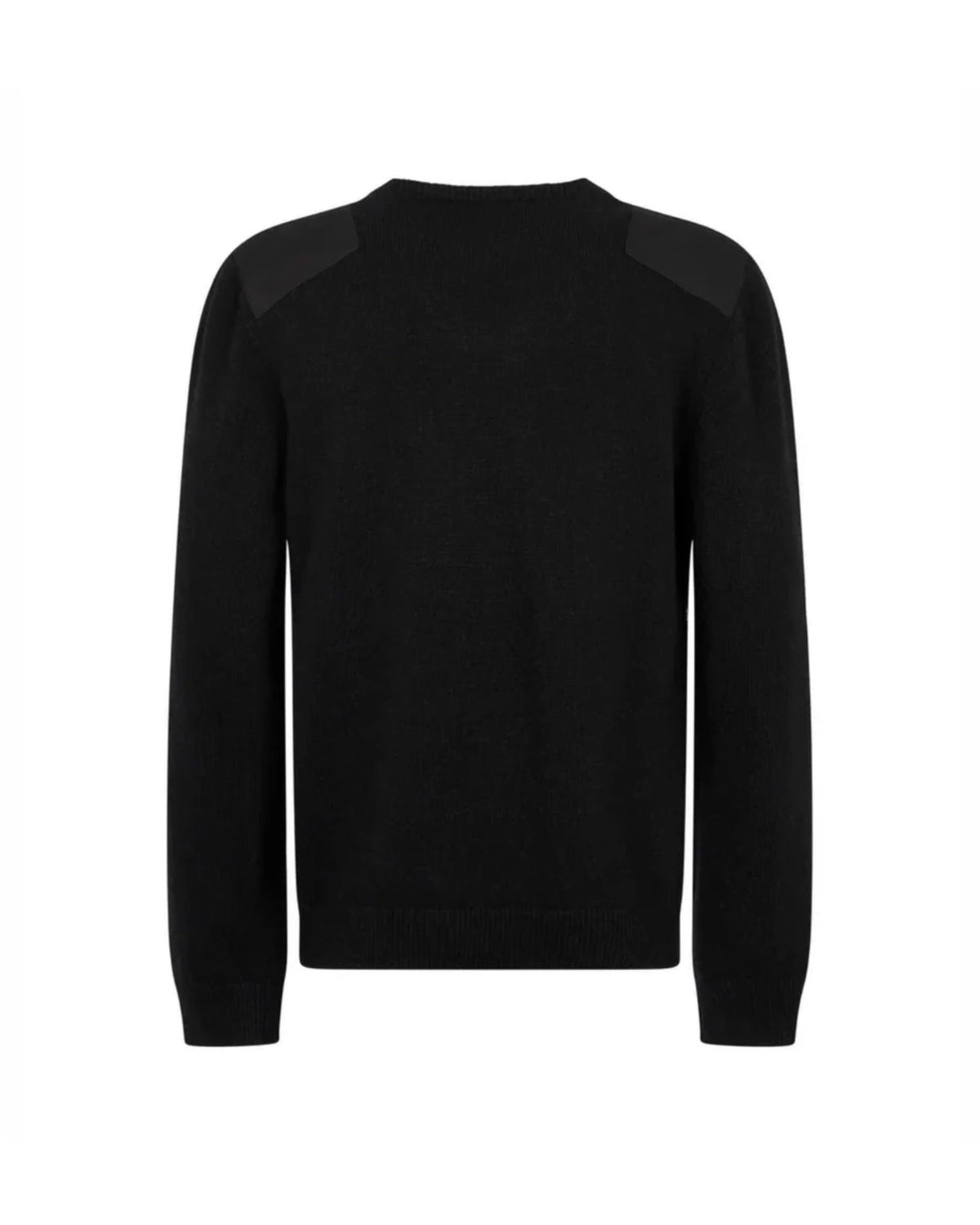 Maglione con Scollo a V e Inserti sulle Spalle