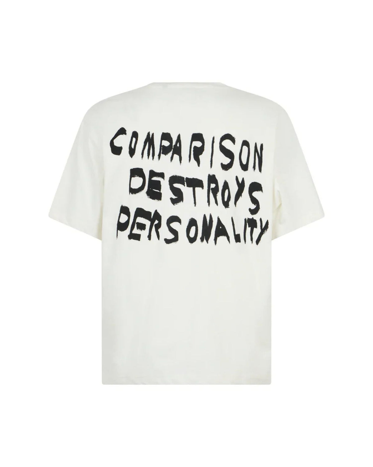 T-shirt a Girocollo con Stampa Grafica e Slogan