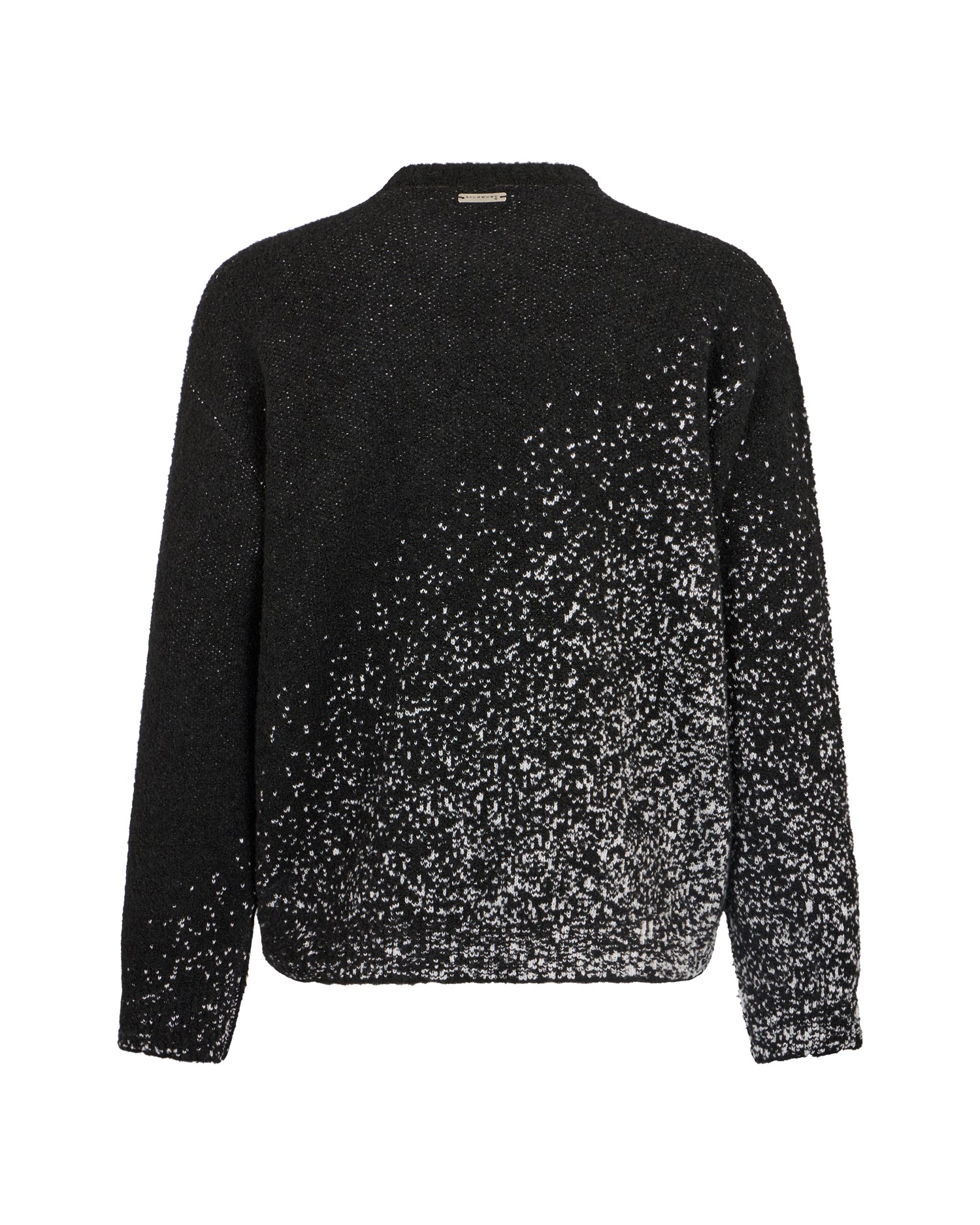 Maglione a Girocollo con Motivo Grafico Degradé