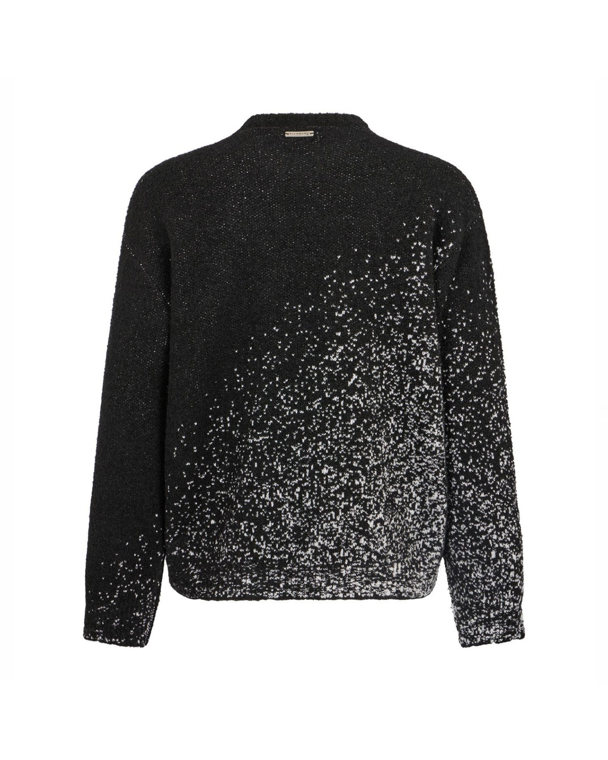 Maglione a Girocollo con Motivo Grafico Degradé