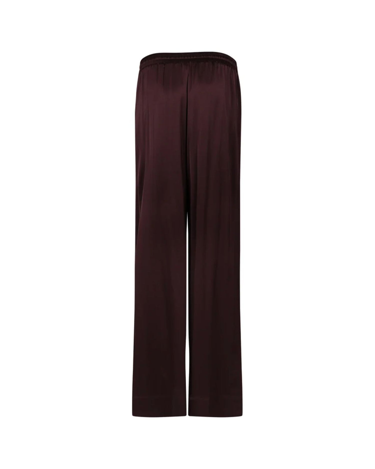 Pantaloni a Gamba Larga con Coulisse e Borchie