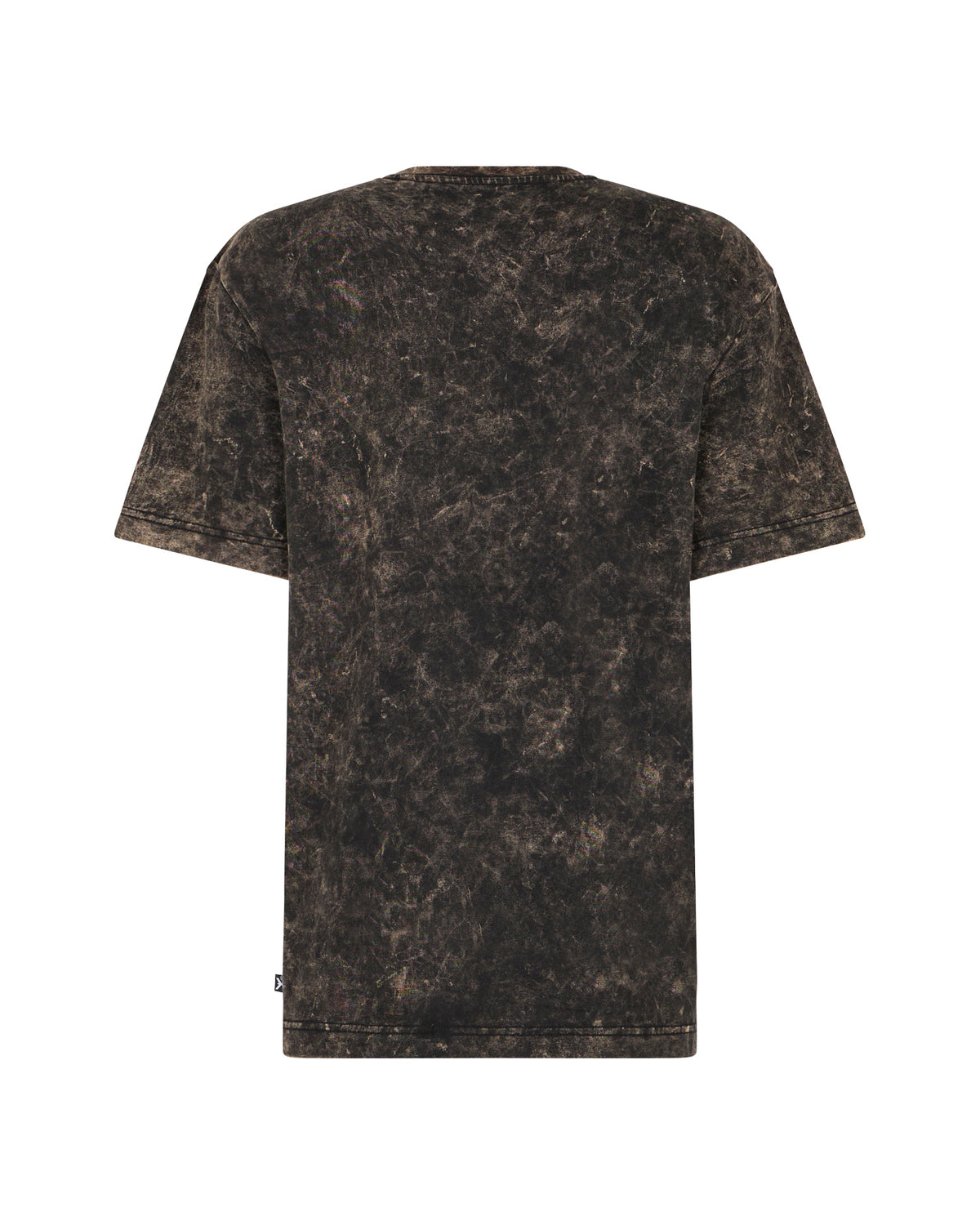 T-shirt con Stampa Tattoo e Trattamento Delavé