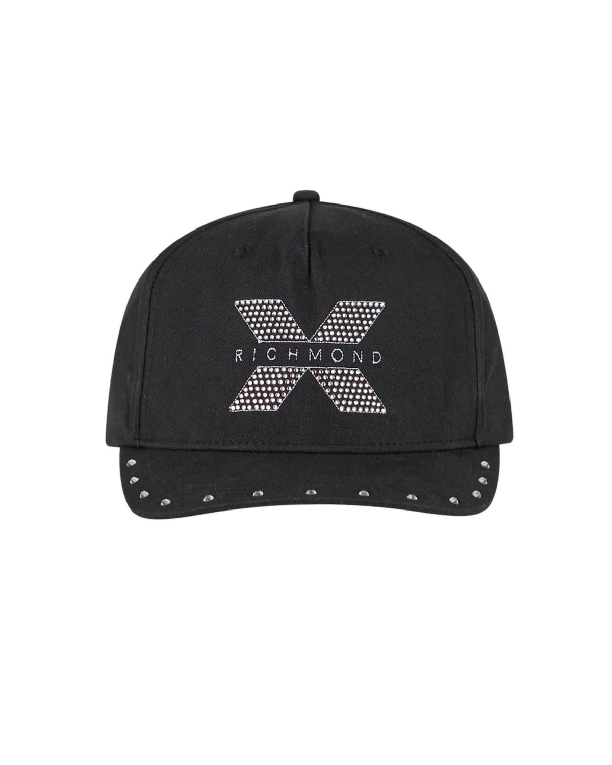 Cappello da Baseball con Logo e Borchie