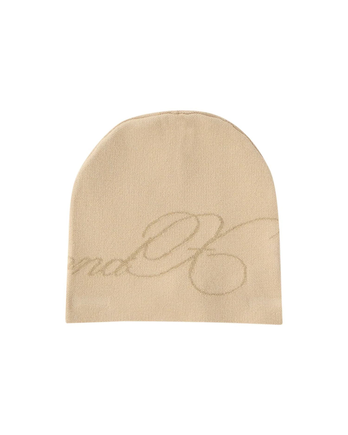 Berretto in Maglia con Logo Jacquard
