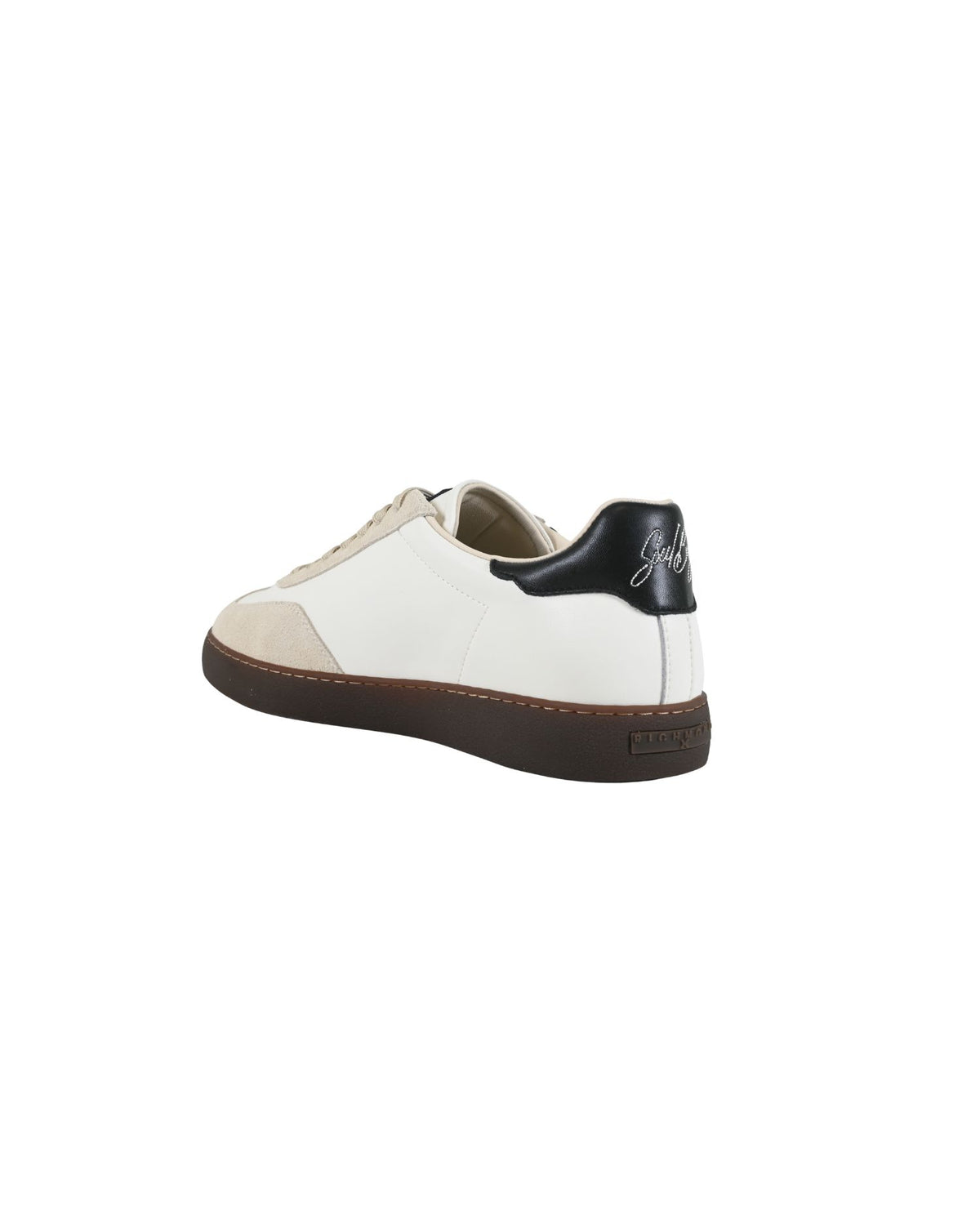 Sneakers Basse con Patch Logo a Rilievo e Inserti Scamosciati
