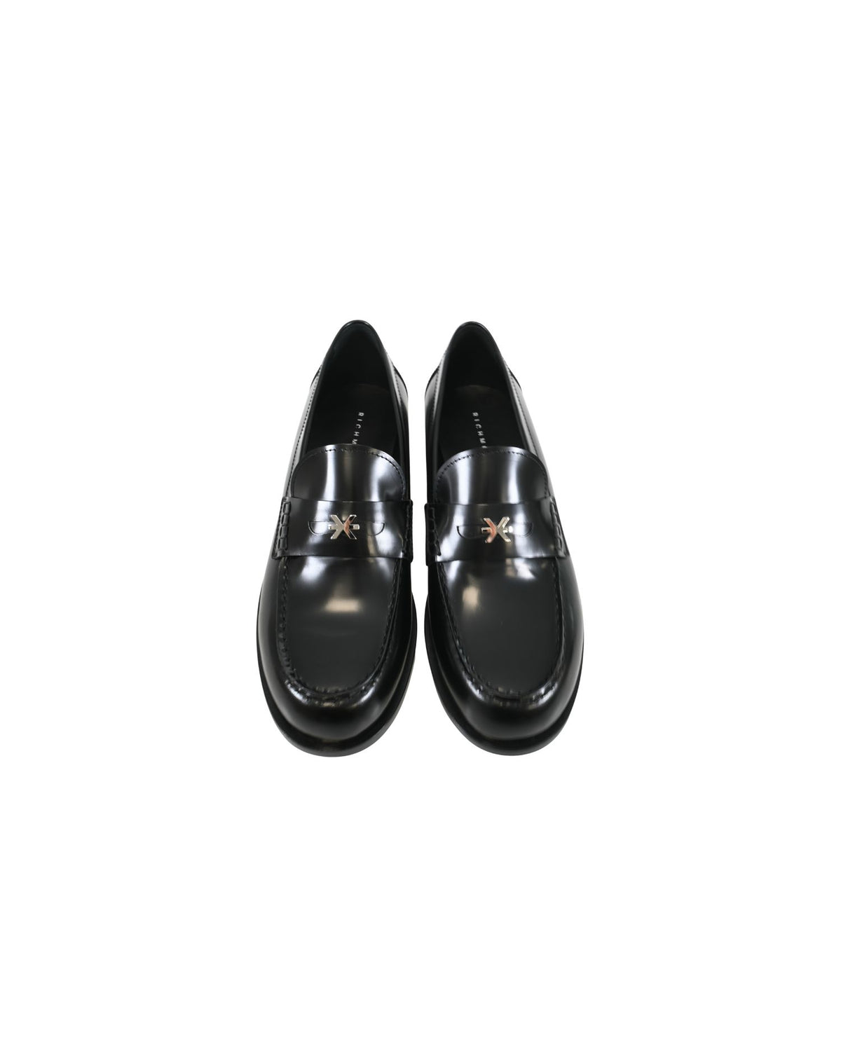 Mocassini Penny Loafer con Logo Metallico