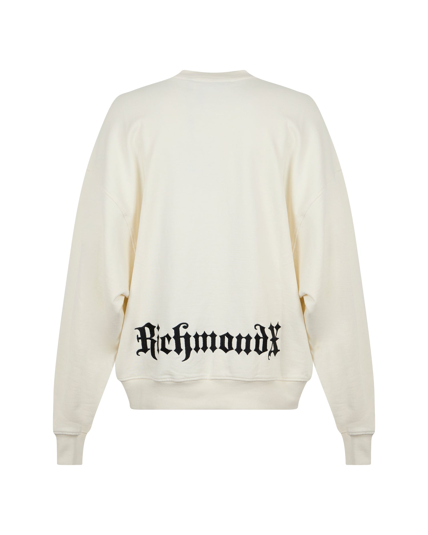 Felpa Oversize con Logo Gotico e Stampa