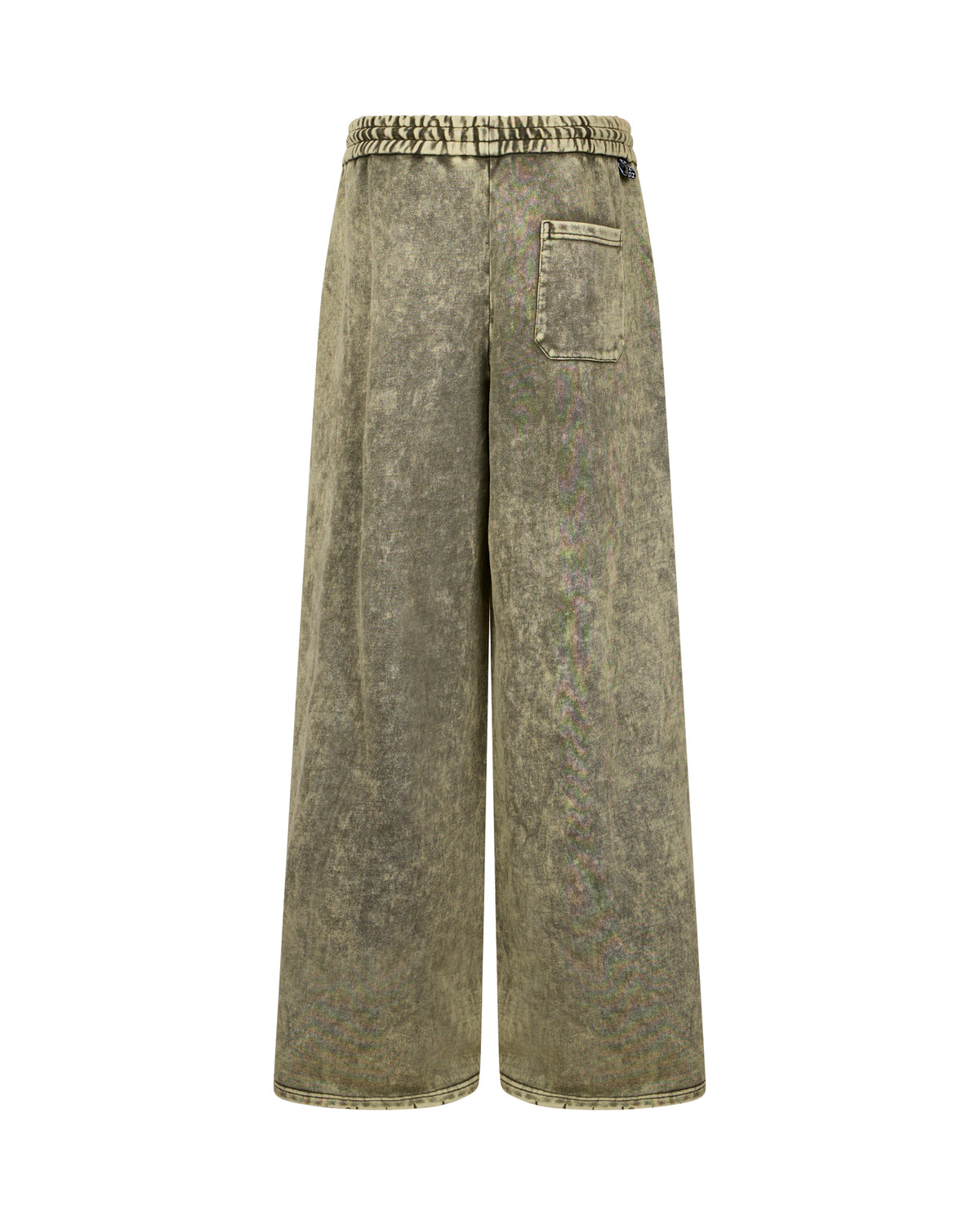 Pantaloni a Gamba Larga con Trattamento Delavé
