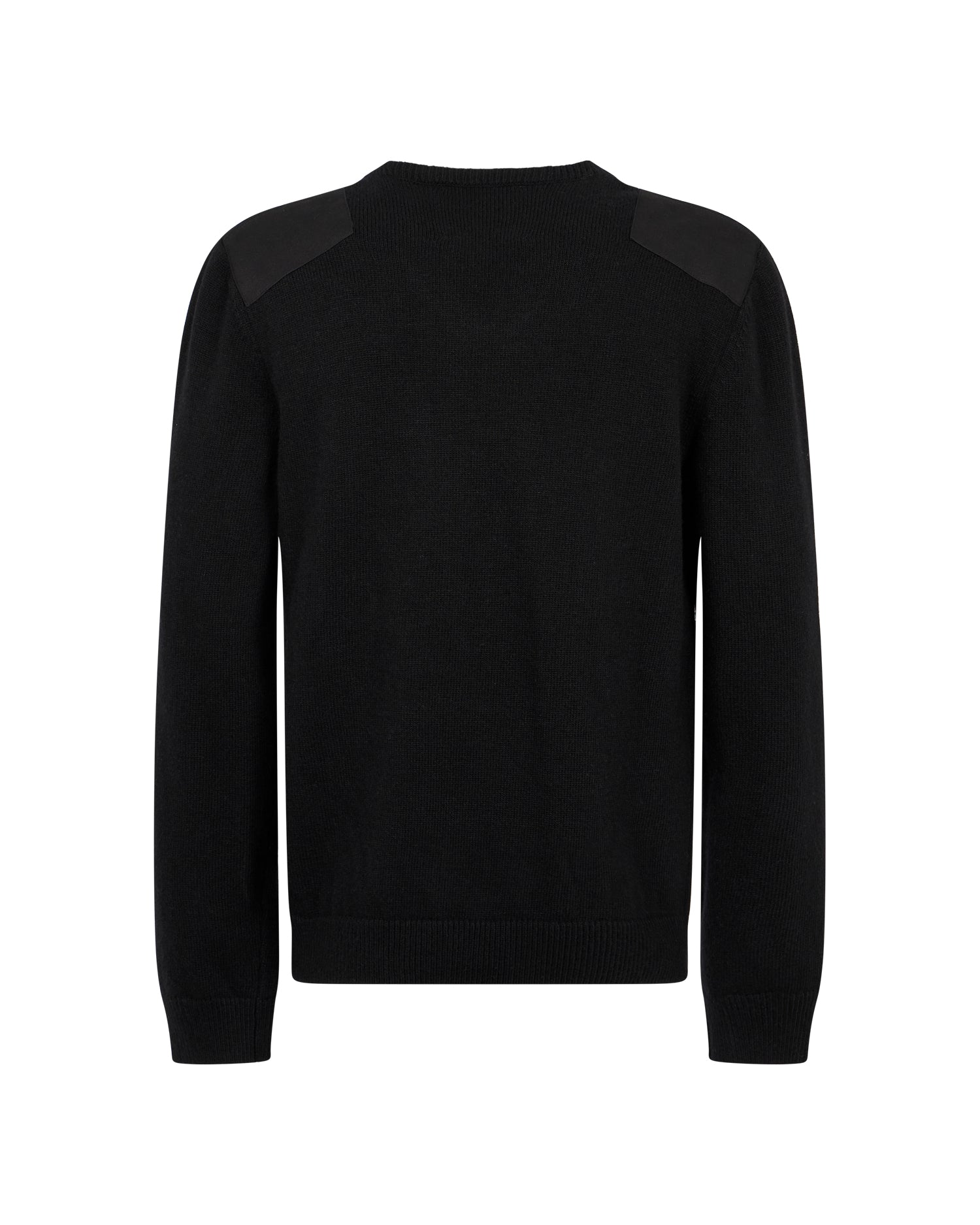 Maglione con Scollo a V e Inserti sulle Spalle