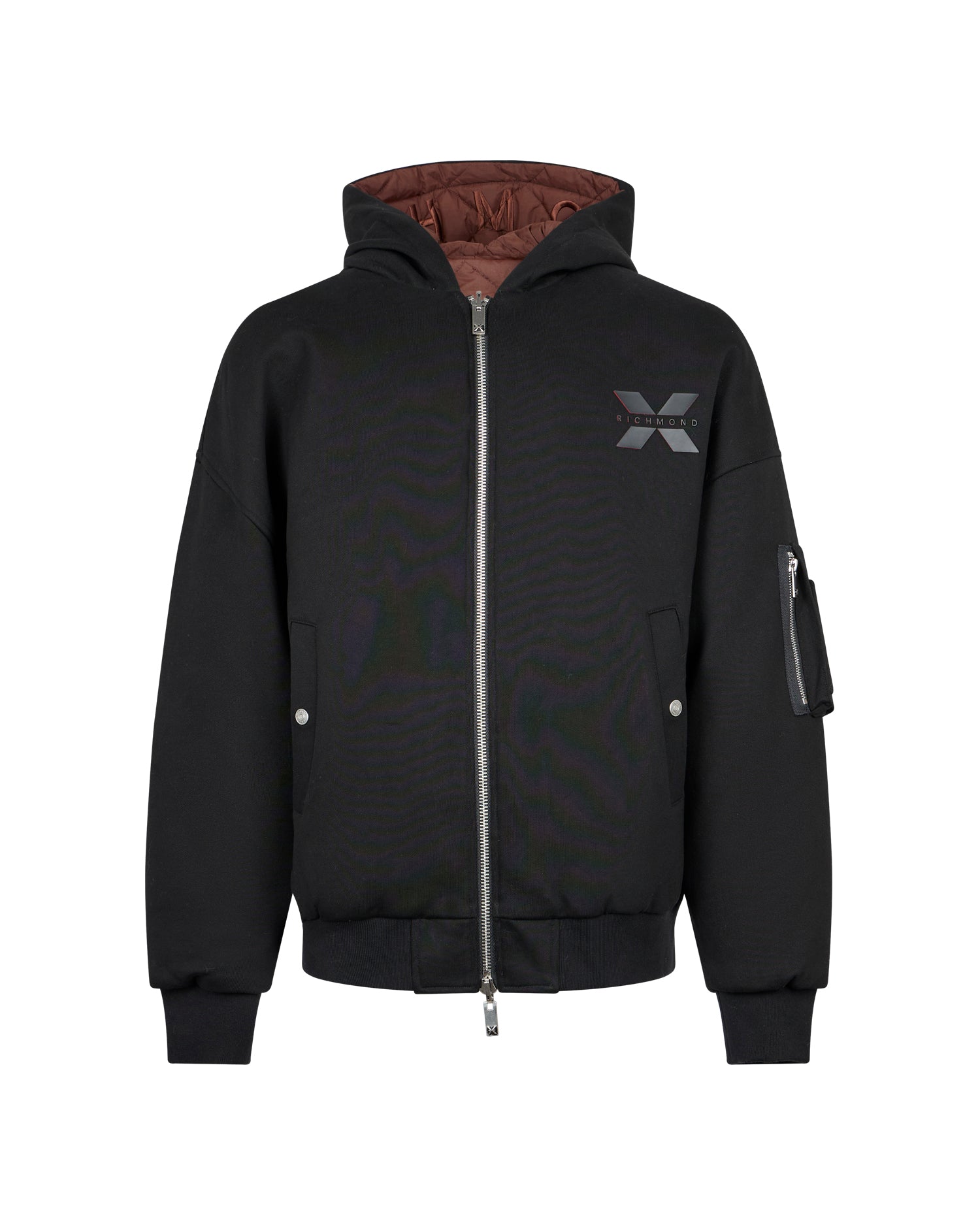 Bomber Reversibile con Cappuccio e Lato Trapuntato