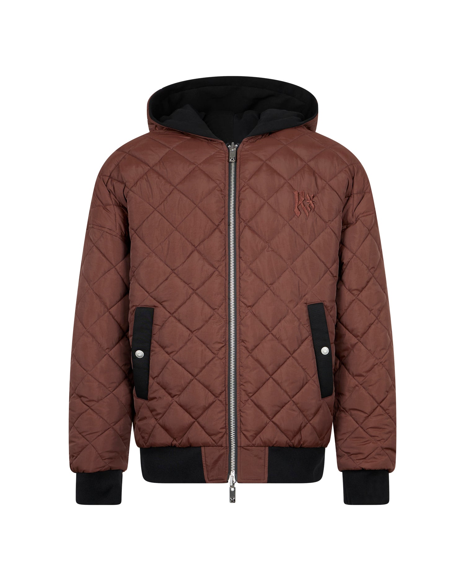 Bomber Reversibile con Cappuccio e Lato Trapuntato