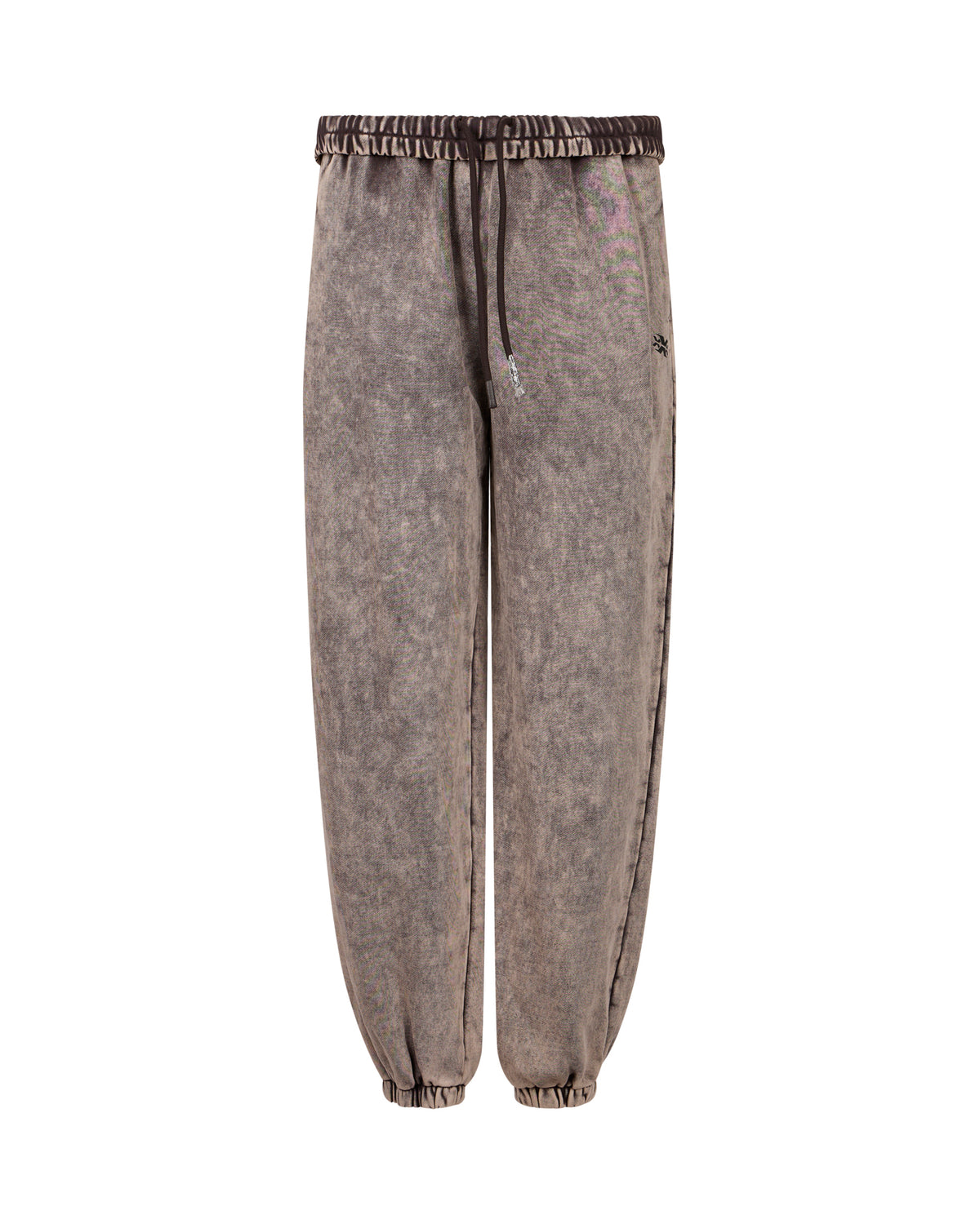 Pantaloni Jogger con Effetto Stone Washed