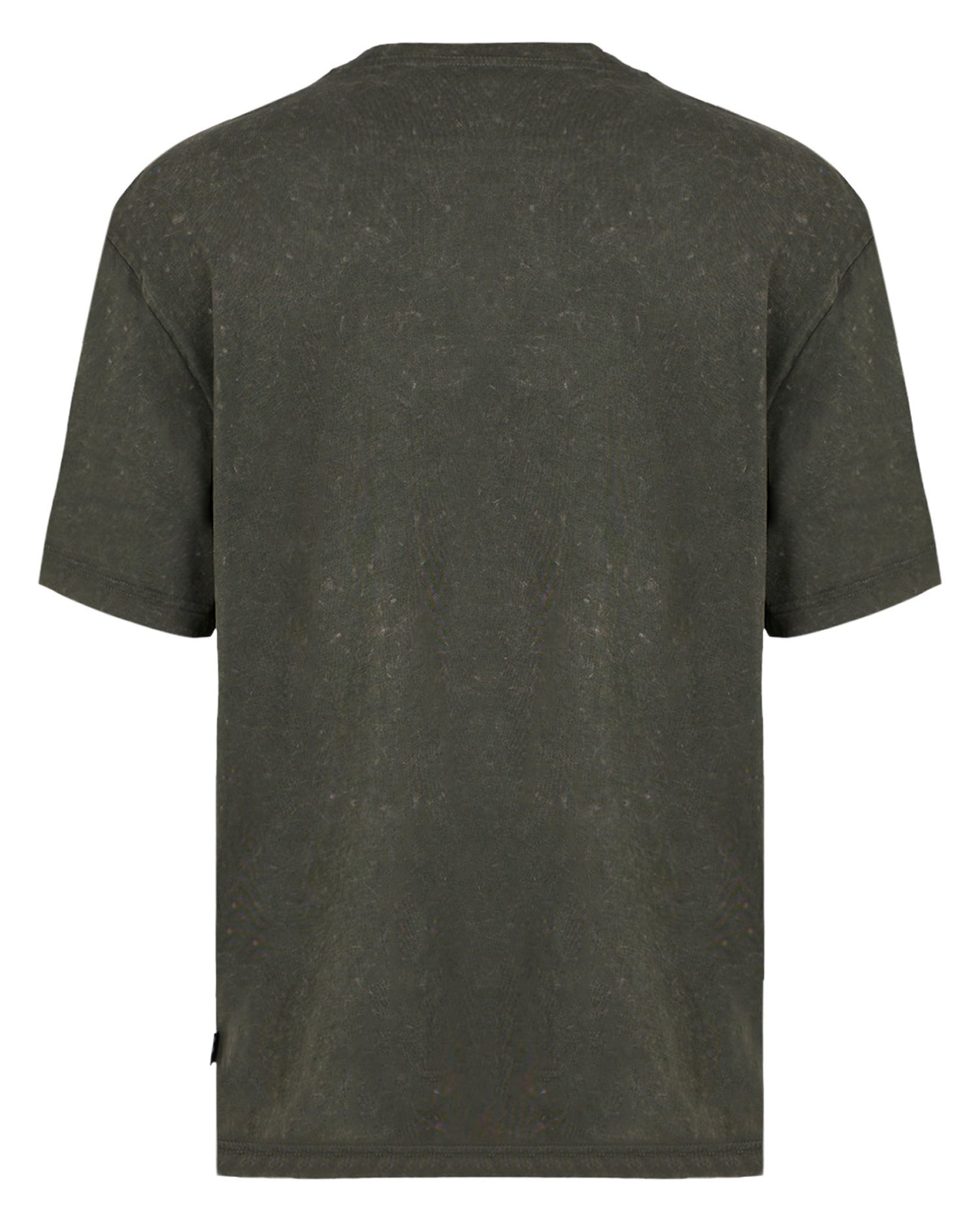 T-shirt con Stampa Drago ed Effetto Washed