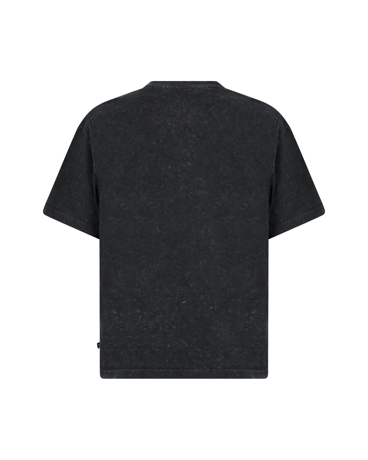 T-shirt con Stampa Grafica e Finitura Washed