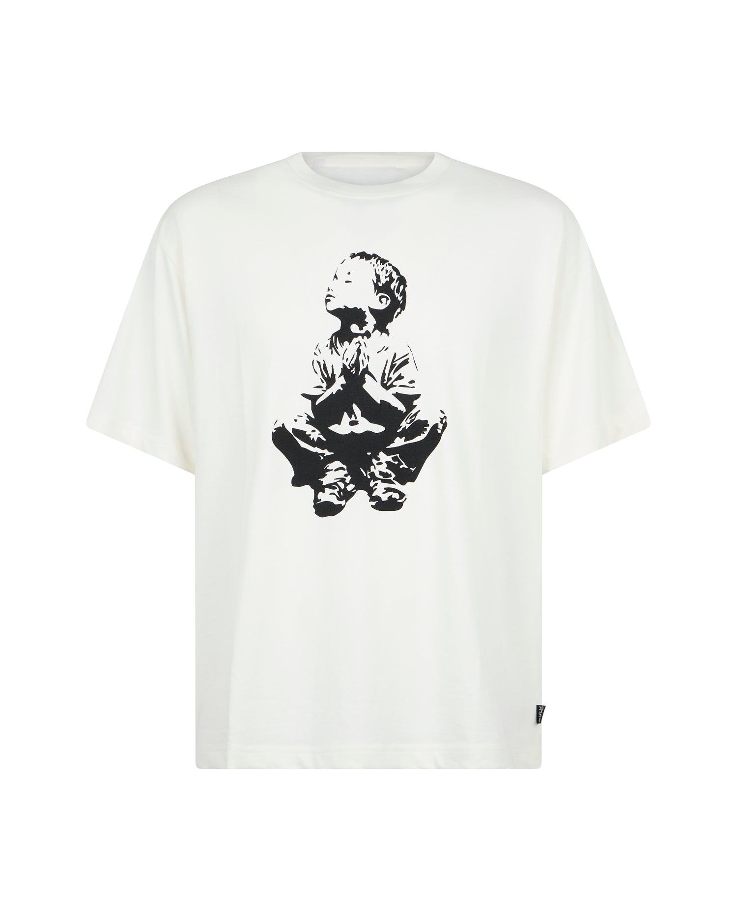 T-shirt a Girocollo con Stampa Grafica e Slogan