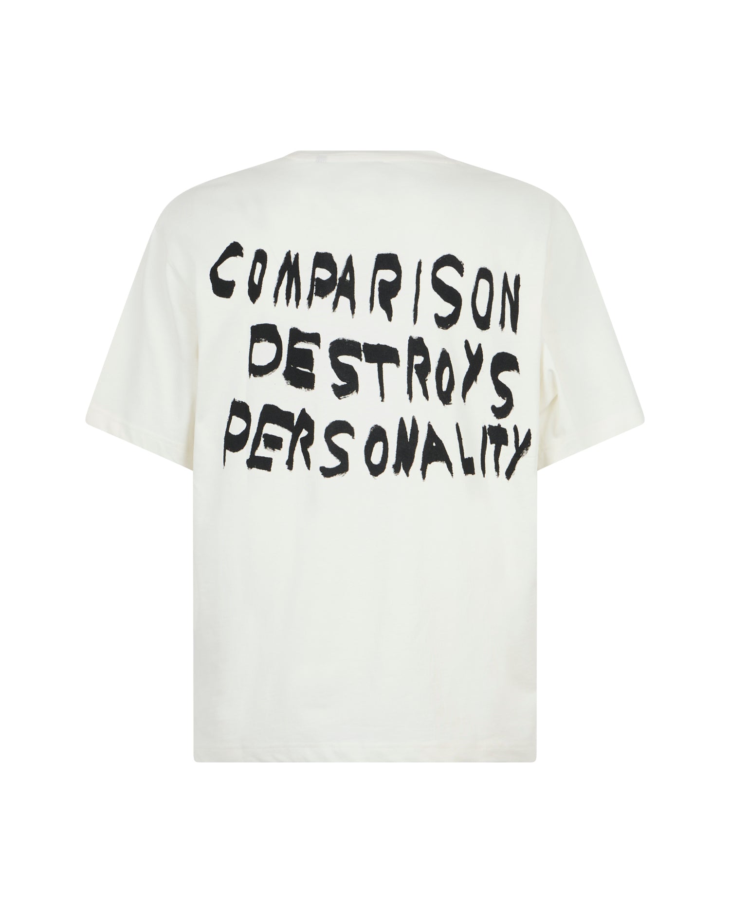 T-shirt a Girocollo con Stampa Grafica e Slogan
