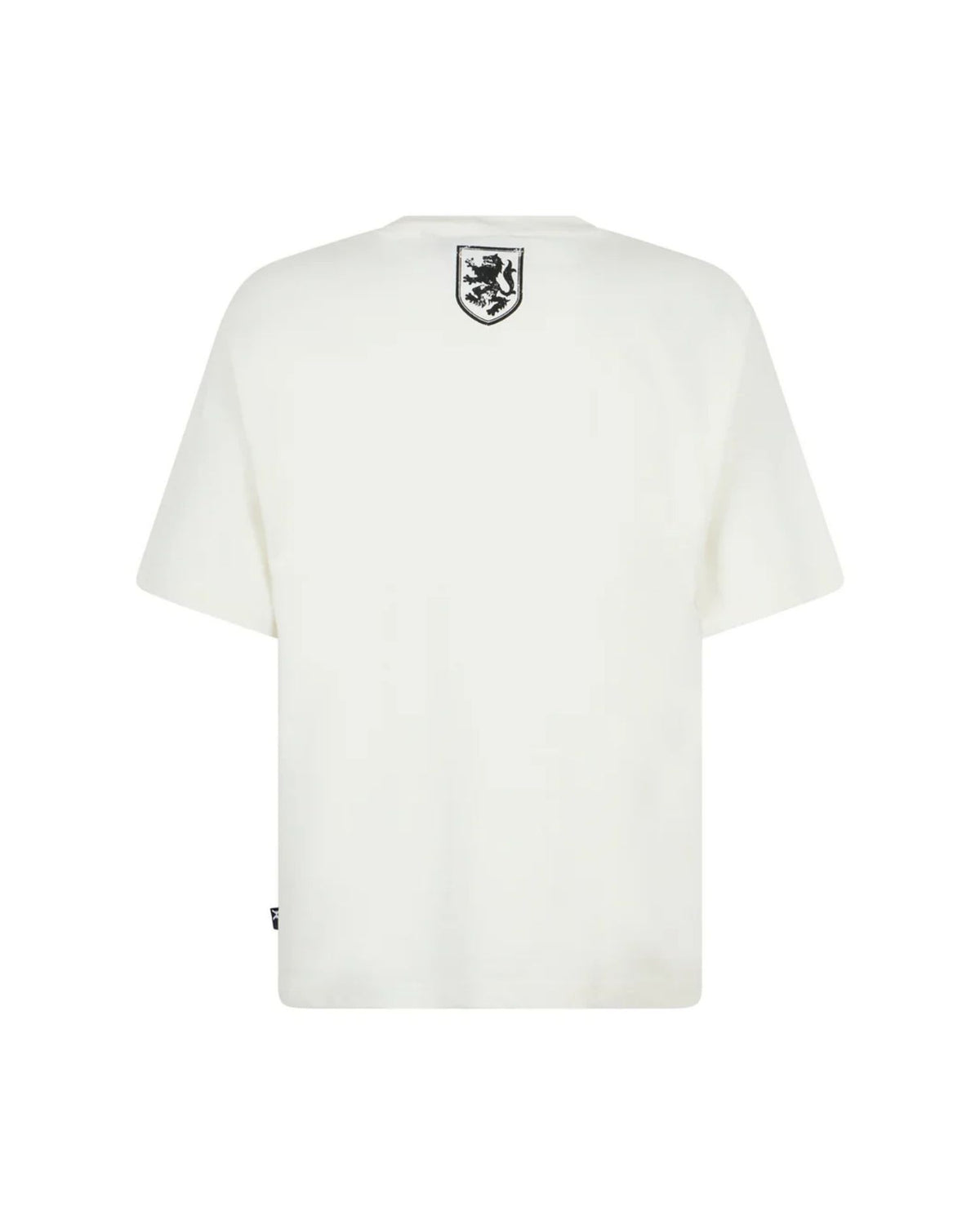 T-shirt con Stampa Grafica e Logo Posteriore