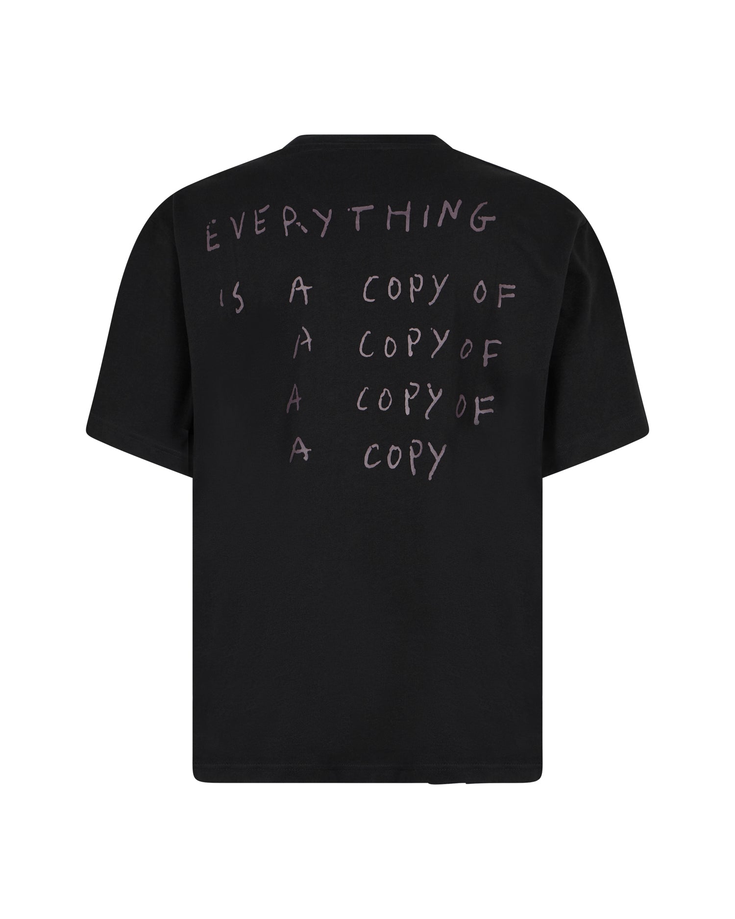 T-shirt con Stampa Grafica Multicolor e Scritta Posteriore