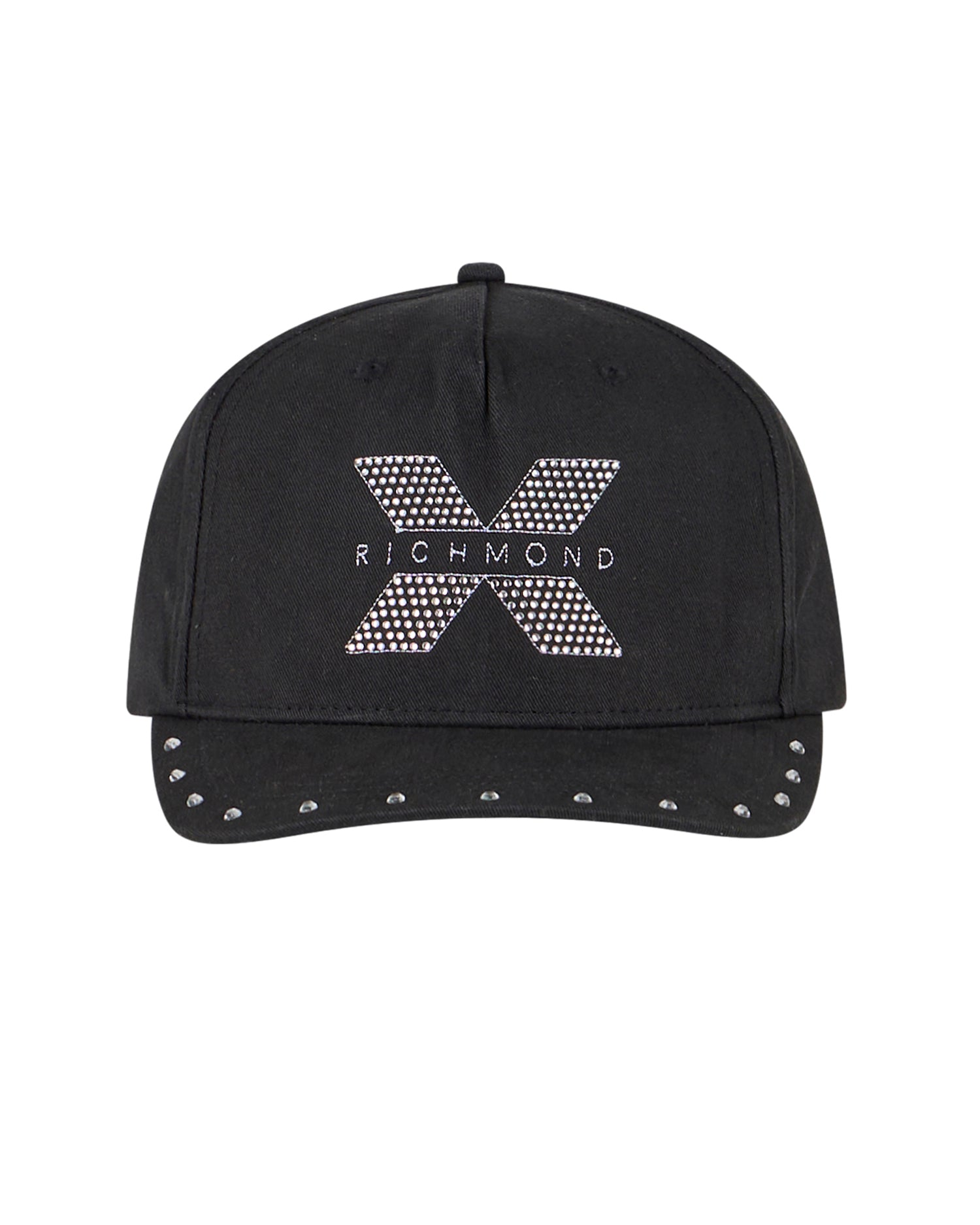 Cappello da Baseball con Logo e Borchie