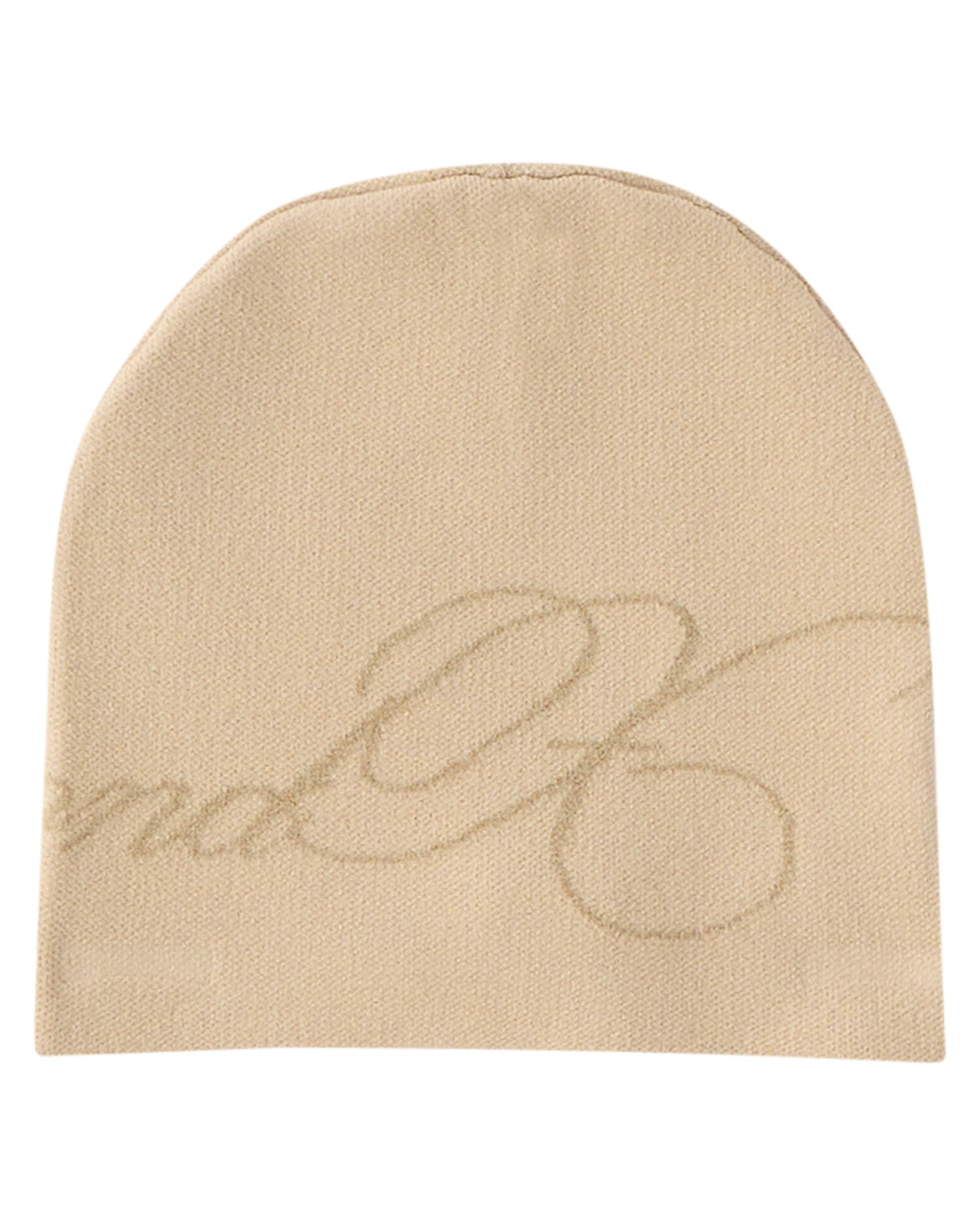Berretto in Maglia con Logo Jacquard