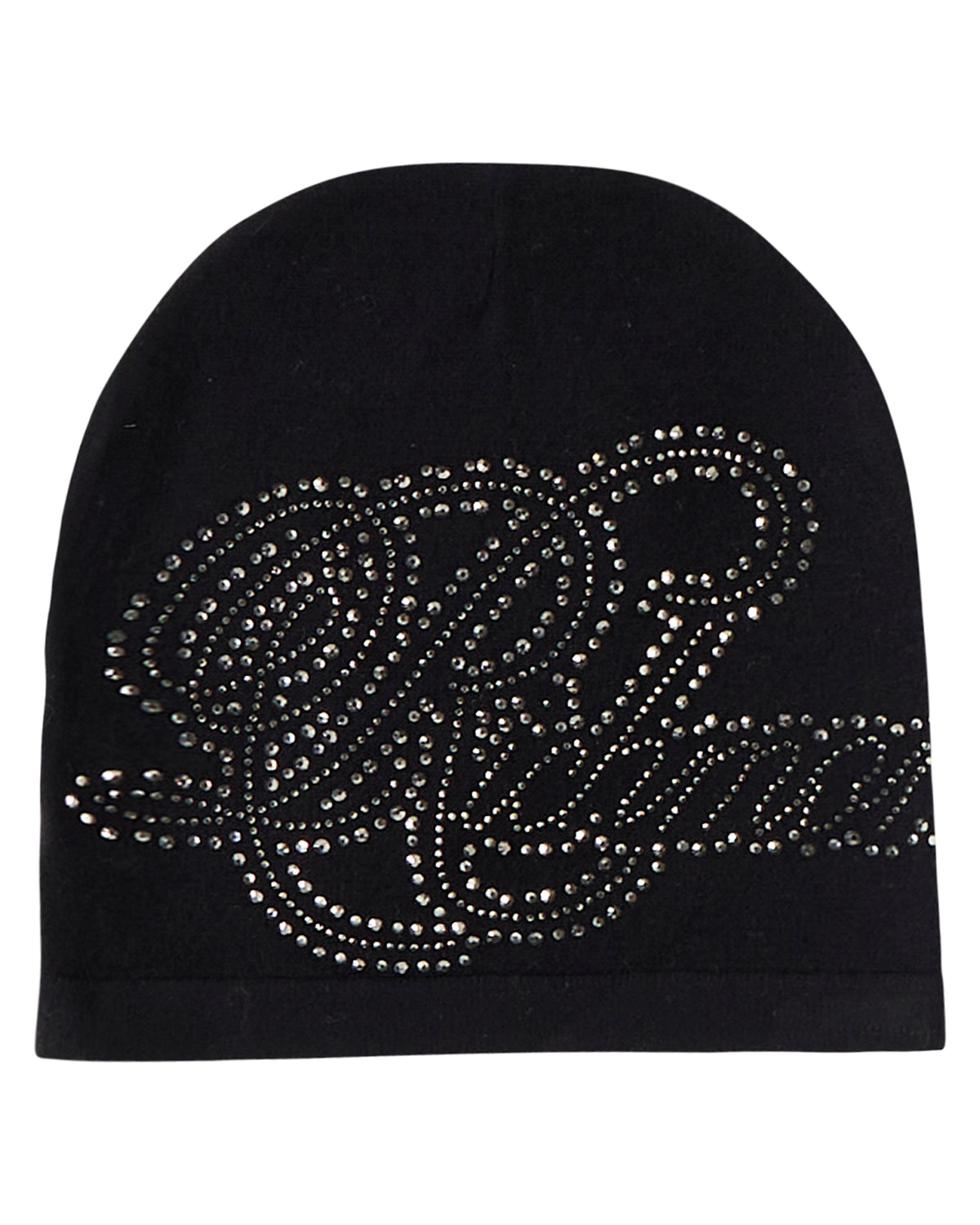Berretto con Logo Scritta in Strass