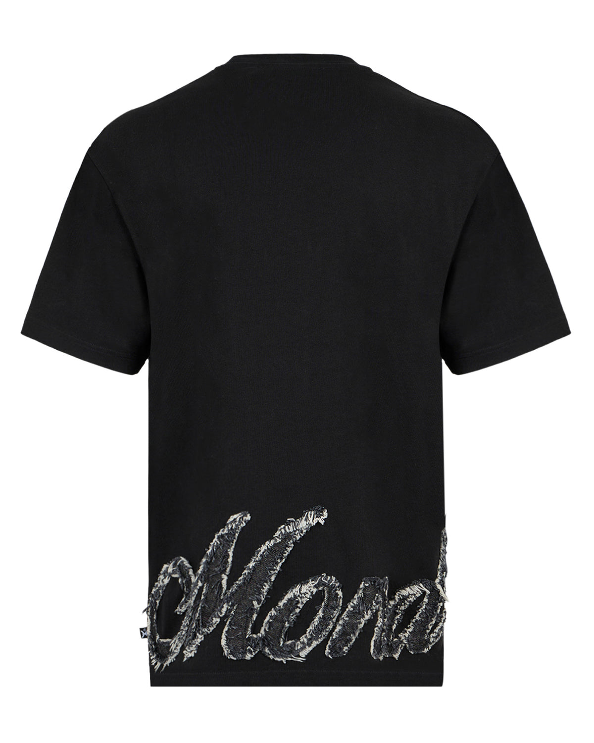 T-shirt con Maxi Logo Effetto Frayed
